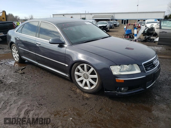 2005 Audi A8 L with VIN WAUML44E85N016315, listed as a Copart auction lot 46467405 with 224,069 mi miles and Salvage Title. Bid and sale history available at carsss.com. Image 4.