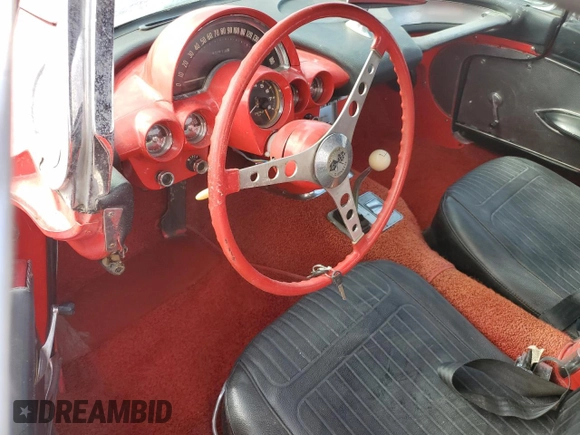 1958 Chevrolet Corvette с VIN J58S109066, выставлен на аукционе Copart как лот 74830194 с пробегом 35 914 миль миль и На запчасти • Non repairable. История ставок и продаж доступна на DreamBid. Изображение 8.