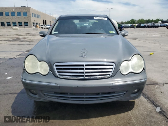 2007 Mercedes-Benz C 280 Luxury with VIN WDBRF92HX7F837258, listed as a Copart auction lot 58594675 with 158,544 mi miles and Salvage title. Bid and sale history available at DreamBid. Image 5.
