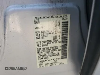 2010 Nissan Frontier SE z VIN 1N6AD0EV3AC441504, wystawiony jako Copart lot #63306525 z przebiegiem 149 868 mil mil oraz Czysty tytuł • Clean title. Historia ofert i sprzedaży dostępna na DreamBid. Obrazek 12.