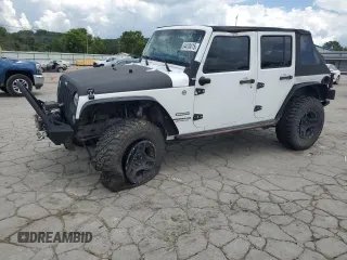 2015 Jeep Wrangler Unlimited Sport z VIN 1C4BJWDG3FL570131, wystawiony jako Copart lot #64418415 z przebiegiem 112 362 mil mil oraz Szkoda całkowita • Salvage title. Historia ofert i sprzedaży dostępna na DreamBid. Obrazek 1.