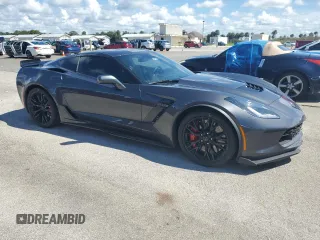 2017 Chevrolet Corvette Z06 2LZ with VIN 1G1YS2D69H5603737, listed as a Copart auction lot 78552294 with 0 mi miles and Salvage Title. Bid and sale history available at carsss.com. Image 4.