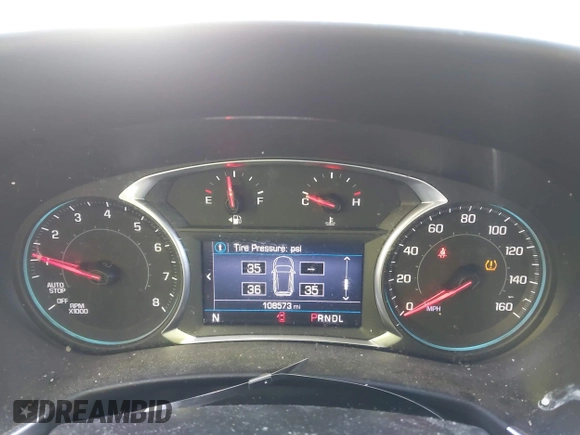 2019 Chevrolet Equinox LT with VIN 2GNAXUEV0K6185454, listed as a IAAI auction lot 41565550 with 108,573 mi miles. Bid and sale history available at carsss.com. Image 7.