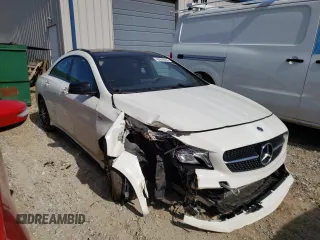 2018 Mercedes-Benz CLA with VIN WDDSJ4EB7JN533819, listed as a Copart auction lot 43959063 with 107,558 mi miles. Bid and sale history available at carsss.com. Image 4.