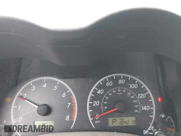 2010 Toyota Corolla with VIN 2T1BU4EEXAC418520, listed as a IAAI auction lot 42491049 with 104,218 mi miles and . Bid and sale history available at DreamBid. Image 7.
