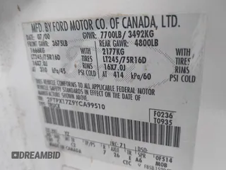 2000 Ford F-150 с VIN 2FTPX17Z9YCA99510, выставлен на аукционе IAAI как лот 42039891 с пробегом 182 615 миль миль и . История ставок и продаж доступна на DreamBid. Изображение 9.