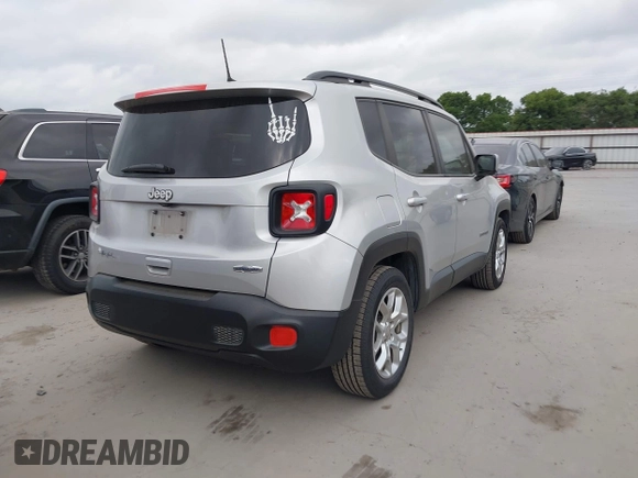 2018 Jeep Renegade Latitude with VIN ZACCJABB4JPJ30676, listed as a IAAI auction lot 42021693 with 55,135 mi miles and . Bid and sale history available at carsss.com. Image 4.