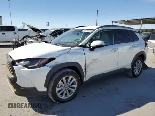 2022 Toyota Corolla Cross LE with VIN 7MUCAAAG6NV032571, listed as a Copart auction lot 46486875 with 54,772 mi miles and Salvage title. Bid and sale history available at DreamBid. Image 1.