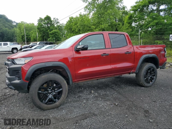 2024 Chevrolet Colorado 4WD Trail Boss with VIN 1GCPTEEK5R1271947, listed as a Copart auction lot 61806975 with 7,454 mi miles and Salvage title. Bid and sale history available at DreamBid. Image 1.
