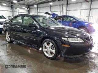 2005 Mazda 6 Sport with VIN 1YVHP80C655M24651, listed as a Copart auction lot 46460575 with 168,030 mi miles and Salvage Title. Bid and sale history available at DreamBid. Image 4.