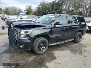 2020 Chevrolet Tahoe Commercial with VIN 1GNLCDEC5LR230722, listed as a Copart auction lot 81406784 with 134,960 mi miles and Salvage Title. Bid and sale history available at carsss.com. Image 1.
