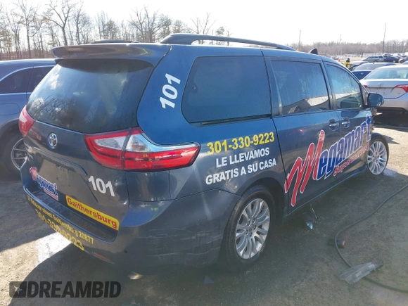 2017 Toyota Sienna XLE Auto Access Seat with VIN 5TDYZ3DCXHS792973, listed as a IAAI auction lot 41586449 with 113,125 mi miles and . Bid and sale history available at DreamBid. Image 4.