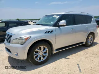 2012 Infiniti QX56 7-passenger z VIN JN8AZ2NF5C9519469, wystawiony jako Copart lot #60469025 z przebiegiem 159 431 mil mil oraz Czysty tytuł • Clean title. Historia ofert i sprzedaży dostępna na DreamBid. Obrazek 1.