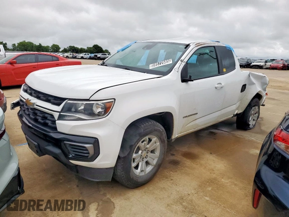2022 Chevrolet Colorado 2WD LT with VIN 1GCHSCEA6N1118071, listed as a Copart auction lot 59572685 with 63,334 mi miles and Salvage title. Bid and sale history available at DreamBid. Image 1.