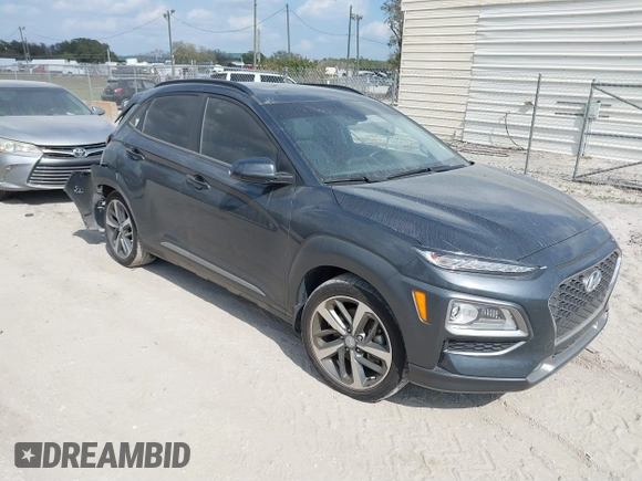 2021 Hyundai Kona Limited with VIN KM8K33A56MU662901, listed as a IAAI auction lot 41553810 with 35,304 mi miles. Bid and sale history available at carsss.com. Image 1.