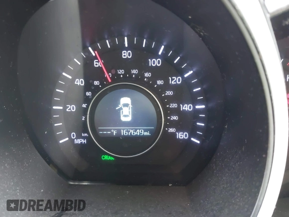 2015 Kia Optima LX with VIN 5XXGM4A75FG485653, listed as a IAAI auction lot 41082053 with 167,649 mi miles. Bid and sale history available at carsss.com. Image 14.