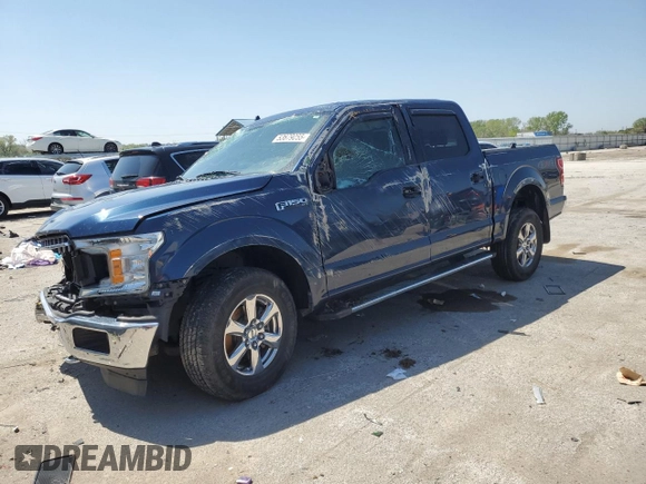 2018 Ford F-150 XL with VIN 1FTEW1EP4JKE23198, listed as a Copart auction lot 53679055 with 121,851 mi miles and Salvage title. Bid and sale history available at DreamBid. Image 1.