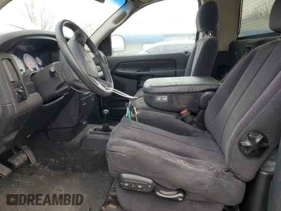 2005 Dodge 1500 SLT with VIN 1D7HU16D65J607535, listed as a Copart auction lot 45557295 with 155,686 mi miles and Salvage Title. Bid and sale history available at DreamBid. Image 7.