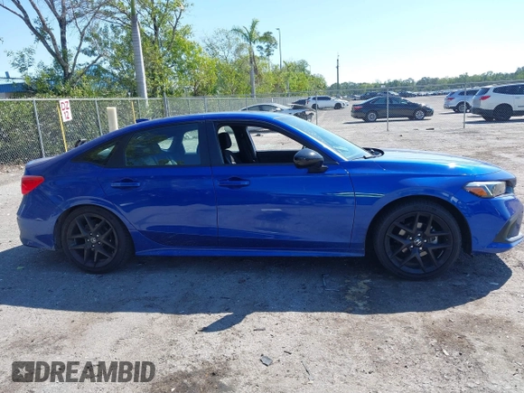 2022 Honda Civic Sport with VIN 2HGFE2F58NH575431, listed as a IAAI auction lot 41786318 with 30,016 mi miles and . Bid and sale history available at carsss.com. Image 14.