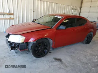 2014 Dodge Avenger SE with VIN 1C3CDZAB6EN130756, listed as a Copart auction lot 53940485 with 123,455 mi miles and Salvage title. Bid and sale history available at DreamBid. Image 1.