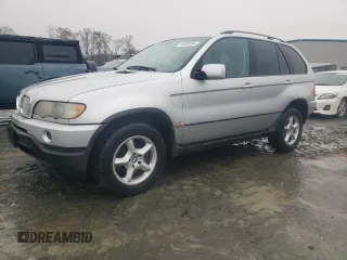 2002 BMW X5 3.0i with VIN 5UXFA53542LP29033, listed as a Copart auction lot 84638854 with 123,542 mi miles and Clean Title. Bid and sale history available at carsss.com. Image 1.