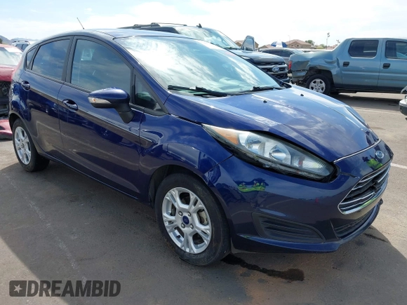 2016 Ford Fiesta SE with VIN 3FADP4EJ4GM199945, listed as a IAAI auction lot 41881260 with 98,945 mi miles. Bid and sale history available at carsss.com. Image 1.