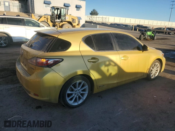 2011 Lexus CT 200h with VIN JTHKD5BH8B2041432, listed as a Copart auction lot 50559935 with 119,467 mi miles and Salvage title. Bid and sale history available at DreamBid. Image 3.
