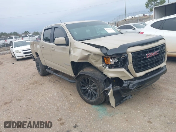 2022 GMC Canyon 4WD Elevation с VIN 1GTG6CENXN1143350, выставлен на аукционе IAAI как лот 41525722 с пробегом 30 824 миль миль и . История ставок и продаж доступна на DreamBid. Изображение 1.