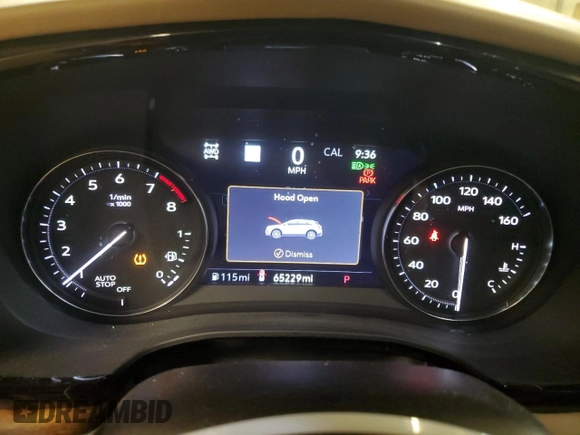 2021 Cadillac XT5 AWD Sport with VIN 1GYKNHRS1MZ103033, listed as a Copart auction lot 58586425 with 65,229 mi miles and Salvage title. Bid and sale history available at DreamBid. Image 9.
