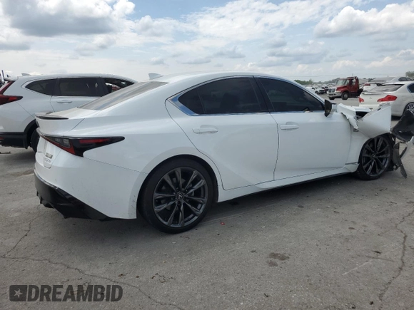 2021 Lexus IS 350 F Sport with VIN JTHGZ1B23M5039200, listed as a Copart auction lot 59608635 with 69,812 mi miles and Salvage title. Bid and sale history available at DreamBid. Image 3.