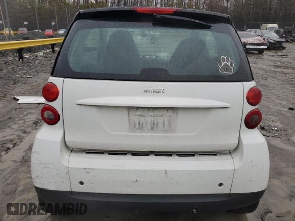 2012 Smart fortwo Pure with VIN WMEEJ3BA7CK574275, listed as a Copart auction lot 43440735 with Not provided miles and Salvage title. Bid and sale history available at DreamBid. Image 6.