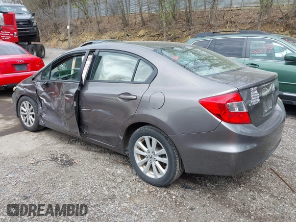 2012 Honda Civic EX with VIN 19XFB2F86CE393138, listed as a IAAI auction lot 42167608 with 176,554 mi miles and . Bid and sale history available at DreamBid. Image 3.