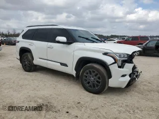 2024 Toyota Sequoia SR5 with VIN 7SVAAABA5RX021370, listed as a Copart auction lot 41857015 with 29,969 mi miles and Salvage Title. Bid and sale history available at carsss.com. Image 4.