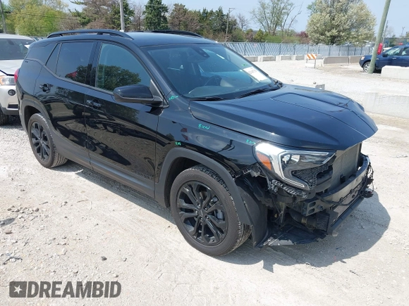 2020 GMC Terrain SLE with VIN 3GKALMEV4LL174737, listed as a IAAI auction lot 42143733 with 108,759 mi miles and . Bid and sale history available at DreamBid. Image 1.