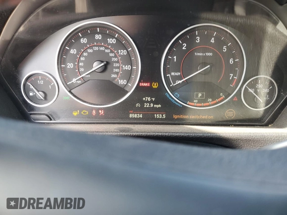 2017 BMW 4 Series 430i with VIN WBA4R7C59HK876327, listed as a Copart auction lot 52001395 with 89,834 mi miles and Salvage Title. Bid and sale history available at DreamBid. Image 9.
