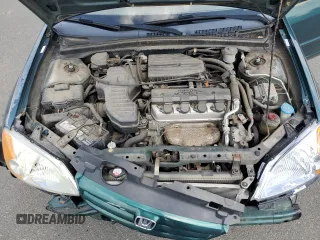 2001 Honda Civic EX with VIN 2HGES267X1H603553, listed as a Copart auction lot 66405794 with 51,269 mi miles and Salvage Title. Bid and sale history available at carsss.com. Image 11.