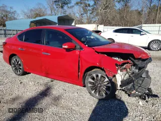 2017 Nissan Sentra SR with VIN 3N1AB7AP6HY260068, listed as a Copart auction lot 47609675 with 73,911 mi miles and Salvage Title. Bid and sale history available at DreamBid. Image 4.