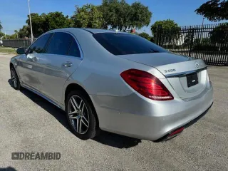 2017 Mercedes-Benz S 550 with VIN WDDUG8CB9HA332278, listed as a Copart auction lot 68955414 with 107,932 mi miles and Salvage Title. Bid and sale history available at carsss.com. Image 2.