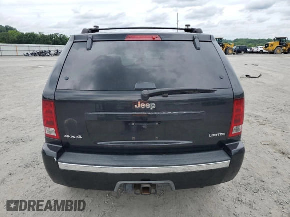 2005 Jeep Grand Cherokee Limited with VIN 1J4HR58N75C629440, listed as a Copart auction lot 58539715 with 146,144 mi miles and Salvage title. Bid and sale history available at DreamBid. Image 6.