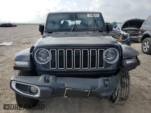 2024 Jeep Wrangler Sahara with VIN 1C4PJXEG8RW262661, listed as a Copart auction lot 55464325 with 561 mi miles and Salvage title. Bid and sale history available at DreamBid. Image 5.
