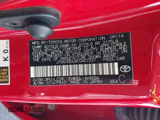 2015 Toyota Prius Four with VIN JTDKN3DU6F0407337, listed as a IAAI auction lot 41916254 with 101,555 mi miles. Bid and sale history available at carsss.com. Image 9.