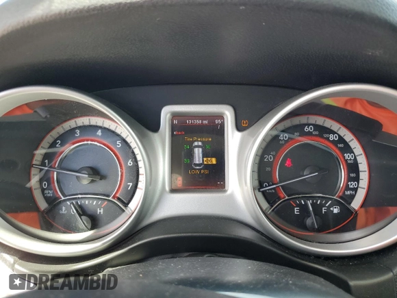 2012 Dodge Journey SXT with VIN 3C4PDCBG8CT231640, listed as a Copart auction lot 60625465 with 131,358 mi miles and Salvage title. Bid and sale history available at DreamBid. Image 9.
