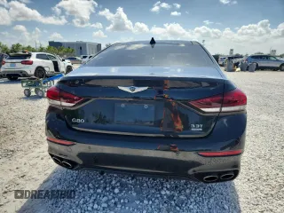 2020 Genesis G80 Sport with VIN KMTFN4JB8LU337856, listed as a Copart auction lot 61028615 with 34,078 mi miles and Salvage title. Bid and sale history available at DreamBid. Image 6.