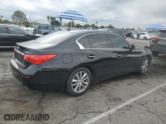 2016 Infiniti Q50 2.0t Premium with VIN JN1CV7AP4GM202199, listed as a Copart auction lot 48600515 with 112,485 mi miles and Salvage Title. Bid and sale history available at carsss.com. Image 3.