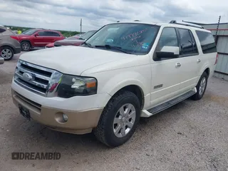 2008 Ford Expedition EL Limited with VIN 1FMFK19578LA13925, listed as a IAAI auction lot 41994285 with 212,507 mi miles. Bid and sale history available at carsss.com. Image 2.