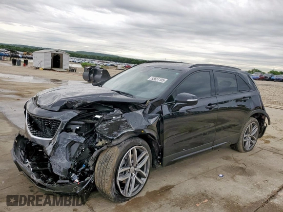 2020 Cadillac XT4 AWD Sport z VIN 1GYFZFR40LF019359, wystawiony jako Copart lot #55651105 z przebiegiem 57 531 mil mil oraz Szkoda całkowita • Salvage title. Historia ofert i sprzedaży dostępna na DreamBid. Obrazek 1.