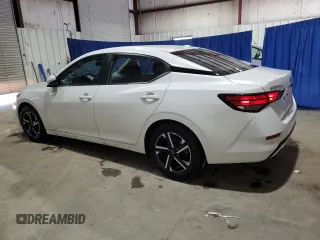 2025 Nissan Sentra SV z VIN 3N1AB8CV8SY208384, wystawiony jako Copart lot #59126745 z przebiegiem 3 864 mil mil oraz Szkoda całkowita • Salvage title. Historia ofert i sprzedaży dostępna na DreamBid. Obrazek 2.