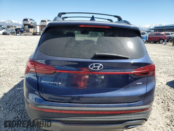 2022 Hyundai Santa Fe XRT with VIN 5NMS6DAJ9NH411572, listed as a Copart auction lot 50330245 with 41,153 mi miles and Salvage Title. Bid and sale history available at carsss.com. Image 6.