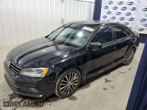 2015 Volkswagen Jetta Sport with VIN 3VWD17AJ3FM225241, listed as a Copart auction lot 59480405 with 134,697 mi miles and Clean title. Bid and sale history available at DreamBid. Image 1.