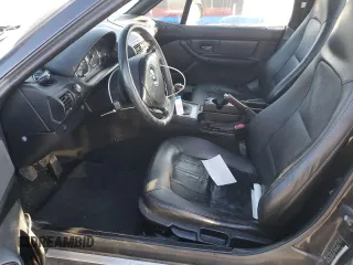2001 BMW Z3 3.0i with VIN WBACN53441LJ56386, listed as a Copart auction lot 89152745 with 134,384 mi miles and Salvage Title. Bid and sale history available at carsss.com. Image 7.